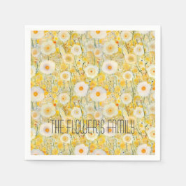 Guardanapo De Papel Campo das flores Amarelo Laranja Natureza Feliz Di