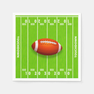 Guardanapo De Papel Campo de Futebol Americano Touchdown