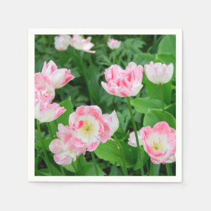 Guardanapo De Papel Campo de tulipas rosa