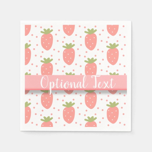 Guardanapo De Papel Campos de Morangos (Frente)