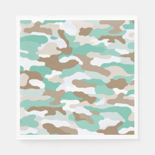 Guardanapo De Papel Camuflagem Costeira