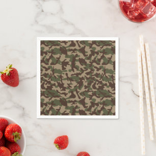 Guardanapo De Papel Camuflagem de madeira profunda