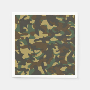 Guardanapo De Papel Camuflagem florestal