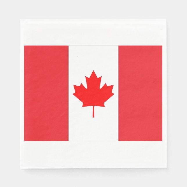 Guardanapo De Papel Canadá Flag Napkin (Frente)