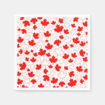 Canadá Maple Leaf Red White — Padrão Aleatório