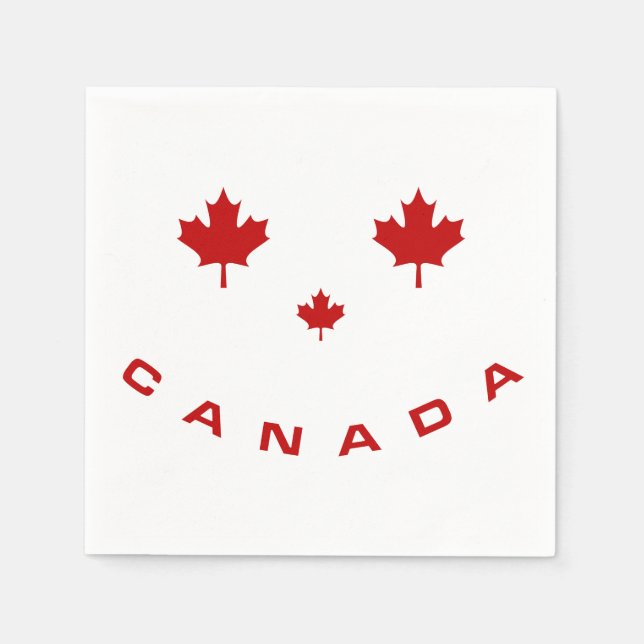 Guardanapo De Papel Canada Smile Napkins (Frente)
