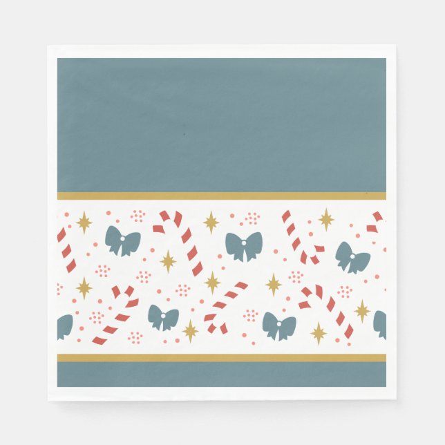 Guardanapo De Papel Canas Doces de Natal (Frente)