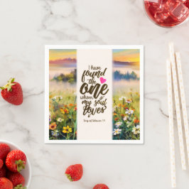 Guardanapo De Papel Canção de Salomão 3:4 Encontrei a Bíblia Uma