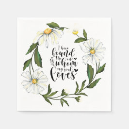 Guardanapo De Papel Canção de Salomão 3:4 Encontrei o Um