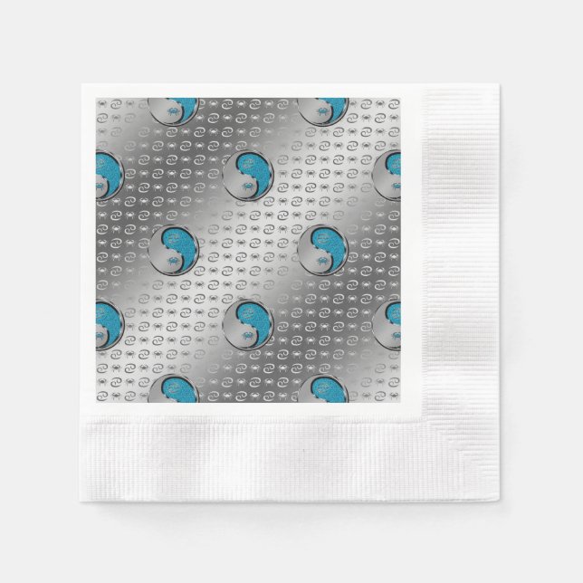 Guardanapo De Papel Cancer o caranguejo (Frente)