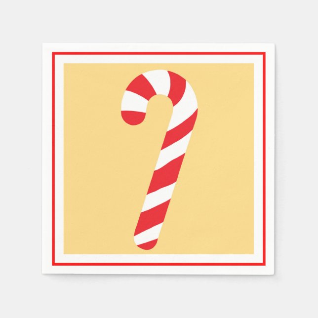 Guardanapo De Papel Candy Cane (Frente)