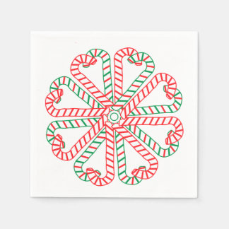 Guardanapo De Papel Candy Cane Design Napkin