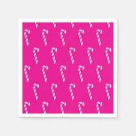 Guardanapo De Papel Candy Cane Red de Natal