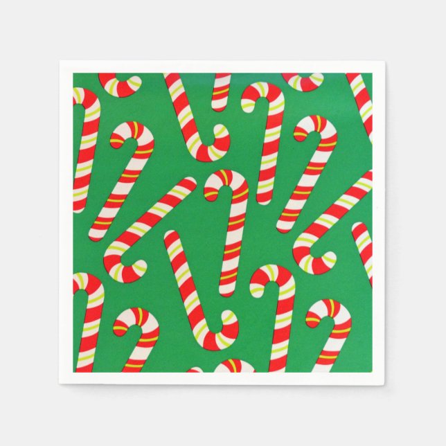 Guardanapo De Papel Candy Canes (Frente)