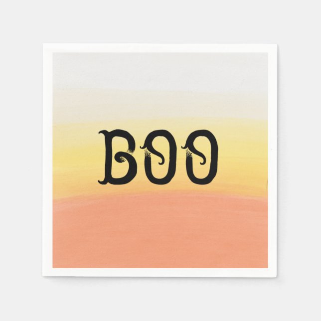 Guardanapo De Papel Candy Corn Halloween Boo (Frente)