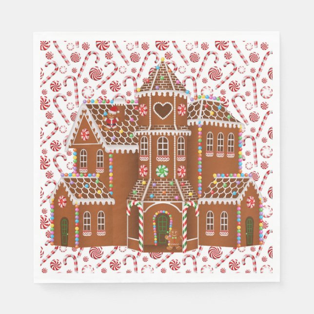 Guardanapo De Papel Candy Gingercake House (Frente)