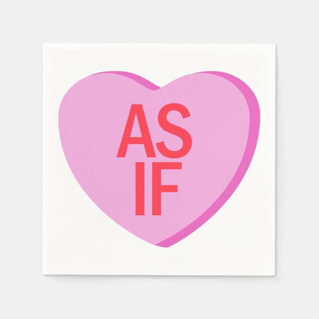 Guardanapo De Papel Candy Heart - AS IF (Frente)