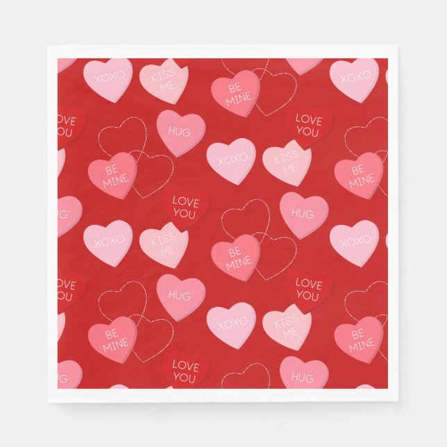 Guardanapo De Papel Candy Heart Cascade (Frente)