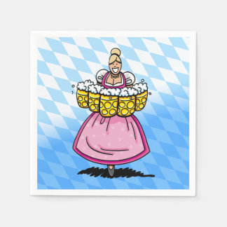 Guardanapo De Papel Caneca de cerveja com padrão de diamante bávaro de