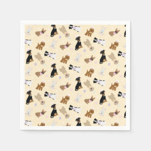 Guardanapo De Papel Caninos felzs pascoa