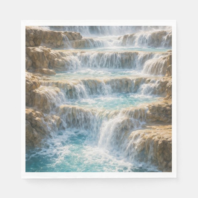 Guardanapo De Papel Cânion da Cachoeira Ensolarada (Frente)