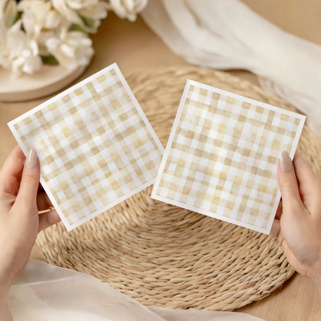 Guardanapo De Papel Cannoli Gender Neutral Beige Italian Baby Shower (Criador carregado)