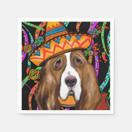 GUARDANAPO DE PAPEL CÃO DE CAÇA BASSET