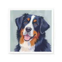 Cão de Montanha Bernês | Pintura em Aquarela