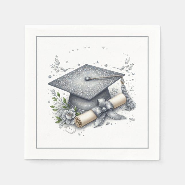 Guardanapo De Papel Capa de Graduação e Diploma (Frente)
