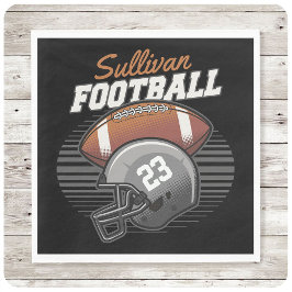 Guardanapo De Papel Capacete de Número Personalizado da Equipe do Joga