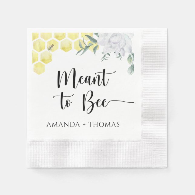 Guardanapo De Papel Capas de mel - Pretende-se ser (Frente)