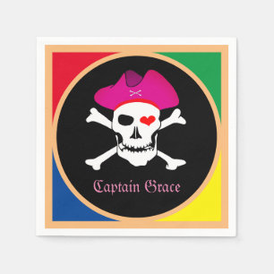 Guardanapo De Papel Capitão "Graça" & Piratas - Ilha do Tesouro /Menin