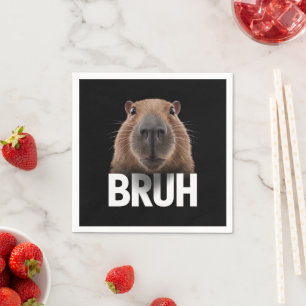 Guardanapo De Papel Capivara Engraçada Bruh