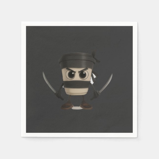 Guardanapo De Papel Cappuccino Assassino Funny Italian (Frente)