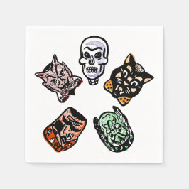 Guardanapo De Papel Caracteres Clássicos do Halloween