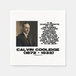 Guardanapo De Papel Característica Dos Incultos Velho Novo Coolidge