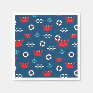 Guardanapo De Papel Caranguejo com Lifebuoy