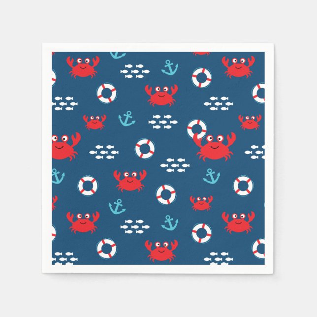 Guardanapo De Papel Caranguejo com Lifebuoy (Frente)