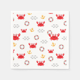 Guardanapo De Papel Caranguejo com Lifebuoy