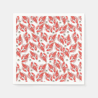 Caranguejos e lagostas. Frutos do mar. Papel