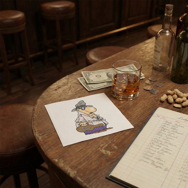 Guardanapo De Papel Caráter Humorístico do Coletor de Letras (Criador carregado)