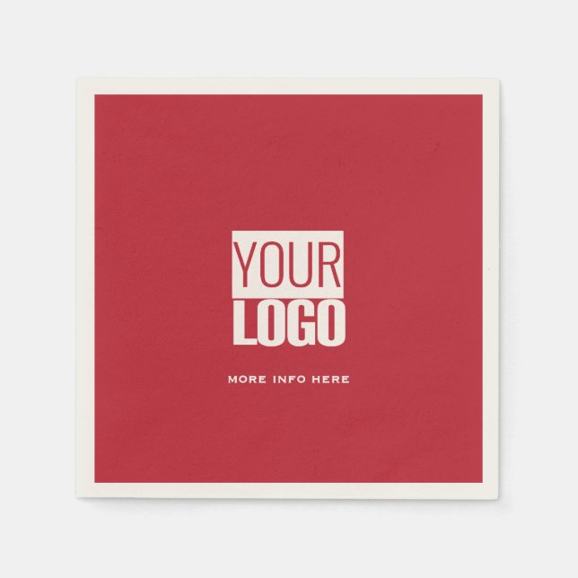 Guardanapo De Papel cardinal red  with your  logo  (Frente)