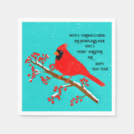 Guardanapo De Papel Cardinho de Natal Magic napkins