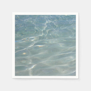 Guardanapo De Papel Caribe Água Abstrato Natureza Azul