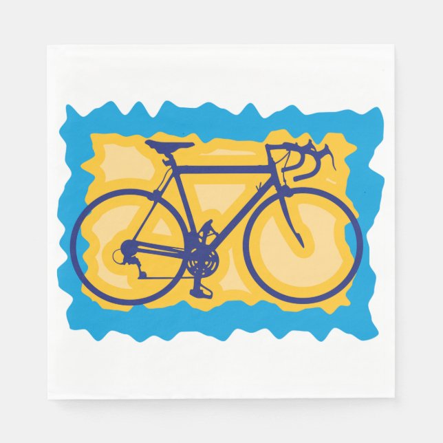 Guardanapo De Papel Carimbos de Carimbo de Bicicleta (Frente)