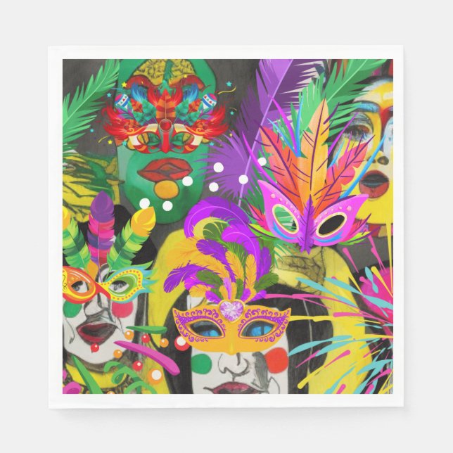 Guardanapo De Papel Carnaval do Brasil (Frente)