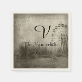 Guardanapo De Papel Carnaval Steampunk Top Hat Monograma Casamento Nap