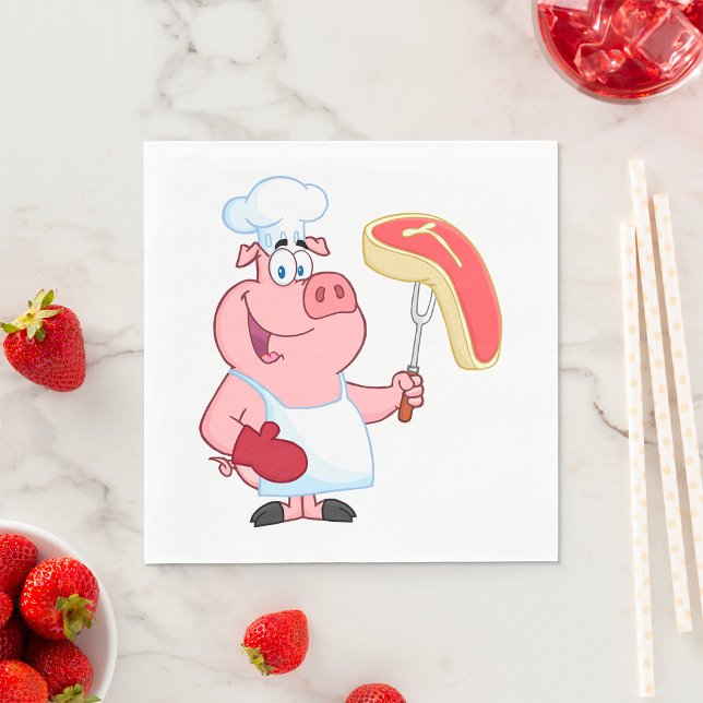 Guardanapo De Papel Carne Cozinhar Suína (Criador carregado)