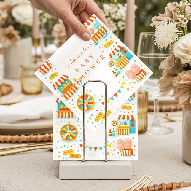 Guardanapo De Papel Carnival Treats Circu Baby Shower (Criador carregado)