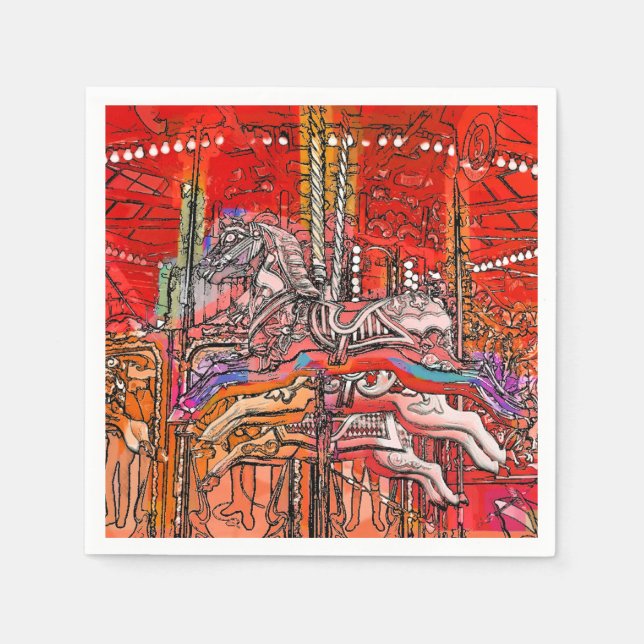 GUARDANAPO DE PAPEL CAROUSEL (Frente)